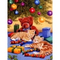 thumbnail image 1 of Pintura de diamante (DE5352) 5D DIY Globo Árbol Gatos Rhinestone Kit Imagen redonda completa 20X30cm FLhrweasw Nuevo, 1 of 1