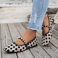 thumbnail image 5 of SuTry Women's Square Toe Flats Polka Dot Mesh Pearl Strap Mary Jane Style Lightweight Comfortable Slip On Casual Walking Shoes Daily Essential(37), 5 of 8