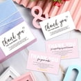 thumbnail image 2 of CSChome Thank You Cards 30Pcs Pink Thank You Notes Single Side Printed for Wedding Bridal Gift Baby Shower Business Graduation, 2 of 7