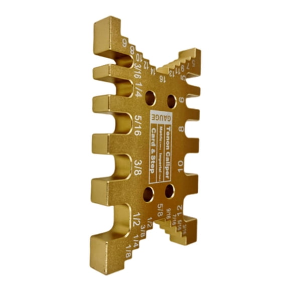 Kenally Tenon Caliper Saw Table Machine Tool Regla de medición para herramientas de carpintería Gold Type2 NO2