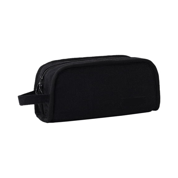 Anckoeil Canvas Pencil Case, Large Capacity Smooth Zipper Storage Pouch for Office, Travel & Daily Use