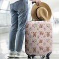 thumbnail image 2 of Pink Highland Cow Flower Pattern Luggage Cover Fashion Suitcase Cover Baggage Covers Fit 25-28 Inch Luggage (Go Travel), 2 of 5