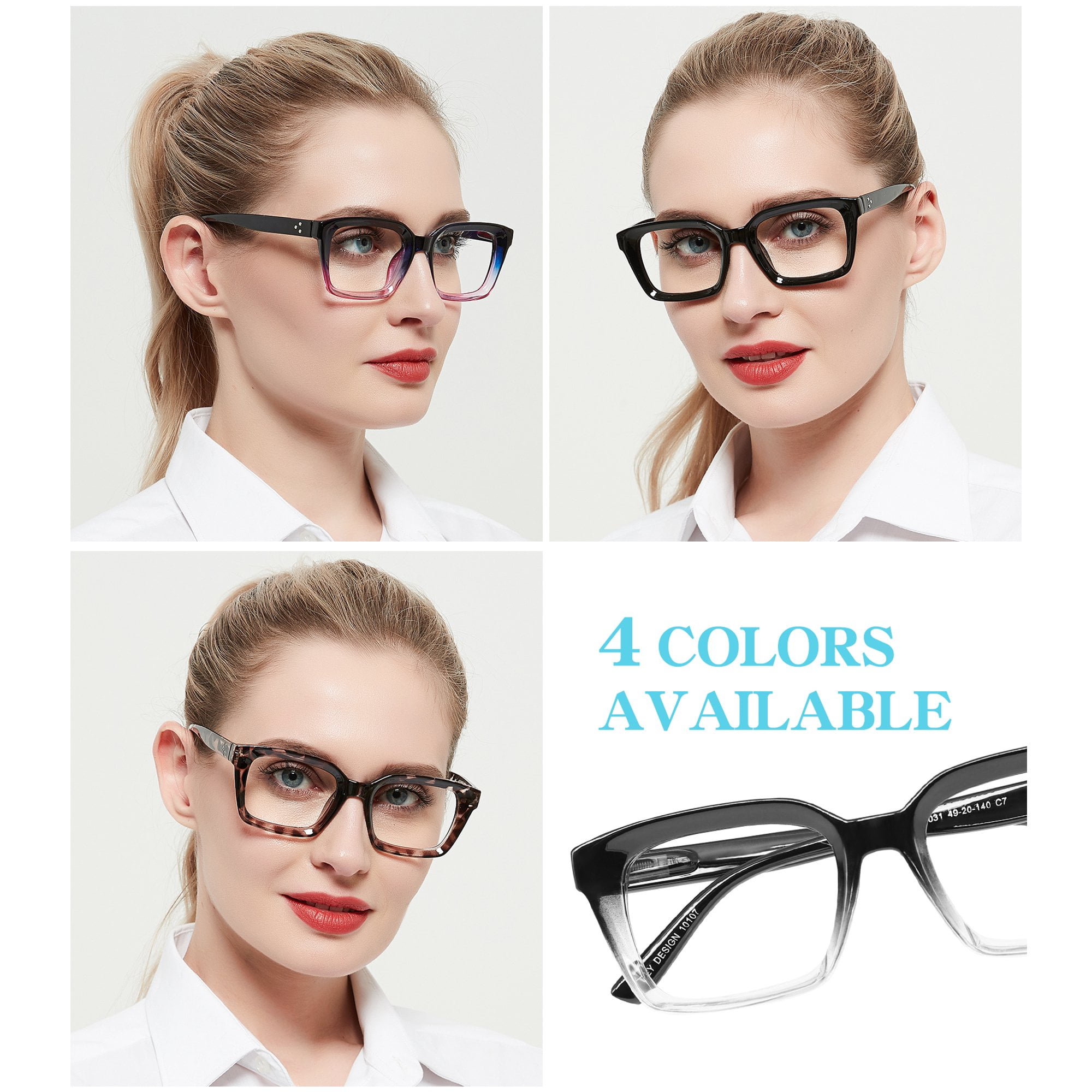 OCCI CHIARI 2.75 Large Reading Glasses for Women Oversized Reader(1.0 1.25 1.5 1.75 2.0 2.25 2.5 2.75 3.0 3.5 4.0) with Arylic Lens