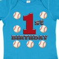 thumbnail image 4 of Inktastic First Birthday Baseball Boys Baby Bodysuit, 4 of 5