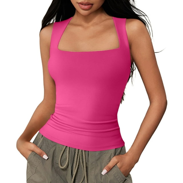 Women's Tanks & For Everyday Wear Fitted Design And Style Perfect Pairing With Jeans Ideal For Summer Season