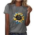 thumbnail image 1 of Camisetas de Manga Corta para Mujeres de Longitud Regular de Poliéster Sólido, Camiseta de Fiesta de Mayo Y Blusa Del Festival para la Primavera Y el Verano, 1 of 3