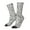 White, variant on Silver Glitter Pattern Sport Socks for Women and Men Crew Socks Sporty Calf Socks Casual Socks