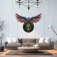 thumbnail image 5 of Iron Cool Flying Hawk Craft Home Arte de la pared Decoración Artesanía Ornamento Regalo de vacaciones, 5 of 8