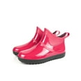 thumbnail image 1 of SIMANLAN Women's Garden Shoes Slip Resistant Waterproof Booties Lightweight Rain Boots Ladies Comfort Work Shoe Womens Wide-Calf Rainboot Red wine 7, 1 of 2