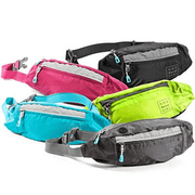 Fanny Packs for Women - Slim Yet Spacious Waist Pack W/ Multiple Compartments and Headphone Cord Access - Lightweight Fannie Hip Bag Great for Hiking, Walking, Biking, Running, Travel, & More (Black)