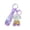 Purple, variant on Acrylic Liquid Keychain Football Theme Jersey Shape Pendant with Floating Ball and Sequins 5ml Bag Charm with Strap