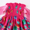 thumbnail image 1 of LEEy-world Vêtements pour Bébé Fille Enfants Tout-Petits Filles Style Traditionnel Dashiki Africain Robe à Manches Courtes Col Rond Robes Princesse Ankara Tenues, Rose Vif, 1 of 1