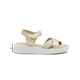 thumbnail image 3 of Sandalia Para Dama Plataforma Suela Blanca Super Comodas plateado 23, 3 of 7