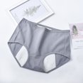 thumbnail image 5 of Ropa interior fisiológica de algodón transpirable de cintura media para mujer, pantalones sanitarios menstruales con entrepierna de algodón antifugas laterales, 5 of 5