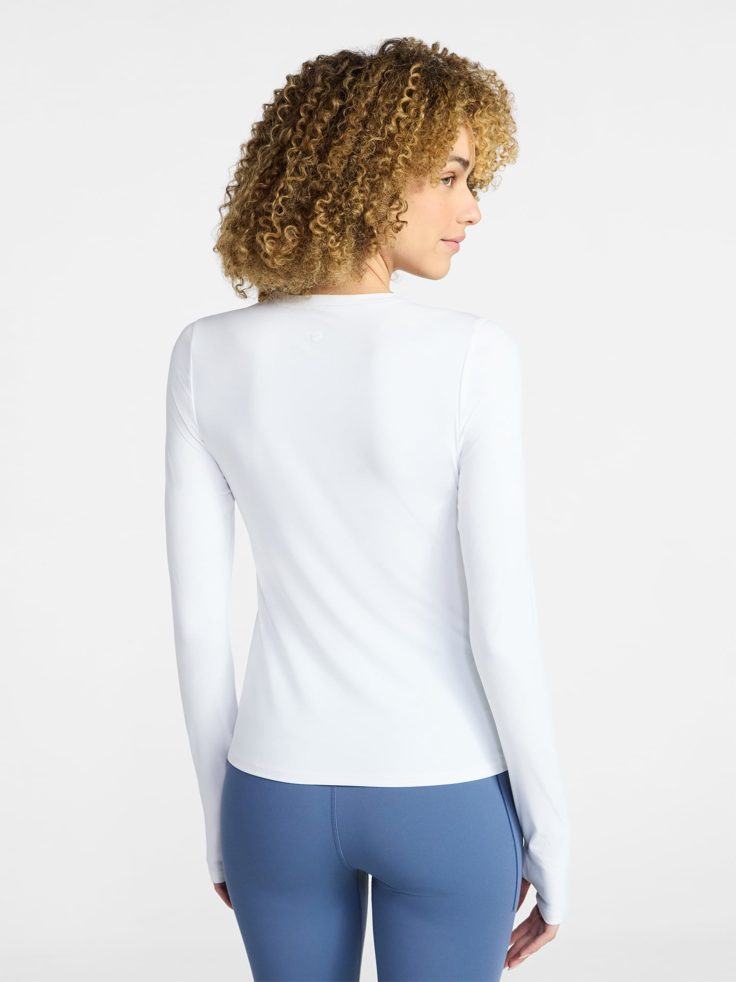 Avia Women's and Women's Plus SoftSculpt Long Sleeve Tee, Sizes XS-4X
