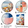 thumbnail image 3 of Designart "Geometric High-Rise In De Stijl Manner I" Clouds Floater Framed Wall Art Living Room, 3 of 5