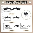 thumbnail image 2 of 40 Pairs Felt Eyelashes for DIY Crochet Stuffies and Plushies 4 Sizes Black Color Eyelash Applique Patches Felt Craft Eyes DIY Puppet and Plush Animal Making Supplies, 2 of 9