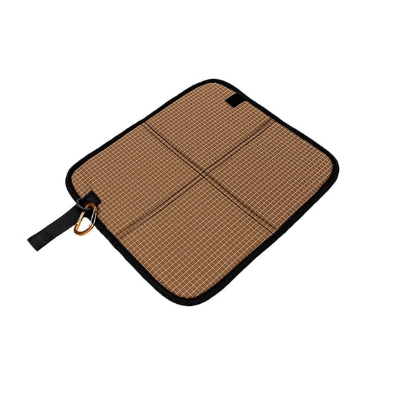 Portable Lightweight Mini Waterproof Folding Mat, Sitting Pad for Outdoor Activities, Suitable for Stadiums, Camping, Field Comfort Pad（Brown）
