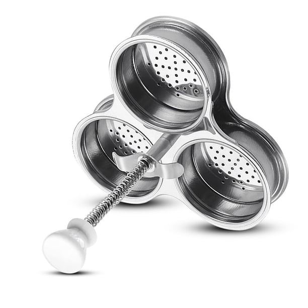 Bearachild Escalfador de huevos antiadherente de acero inoxidable para escalfar alimentos, huevos, vaporizador, 3 tazas, fabricante de desayuno, Cocina y Comedor