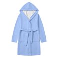 thumbnail image 5 of Bovxnpu Boys Girls Robes Hooded Long Sleeve Big Pocket Mid Length Bath Robe Outfits, 5 of 8