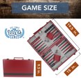thumbnail image 3 of WE Games Elegant Burgundy Red Backgammon Set- 14.75 inches, 3 of 11