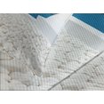 thumbnail image 4 of Ambesonne Scenery Quilted Bedspread Set 3 Pcs, Santorini Island Greece, King Size, Turquoise and White, 4 of 5
