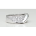 thumbnail image 4 of 18k White Gold Princess Invisible Set diamond crossover eternity ring (1.68 Ct G VS Clarity), 4 of 5