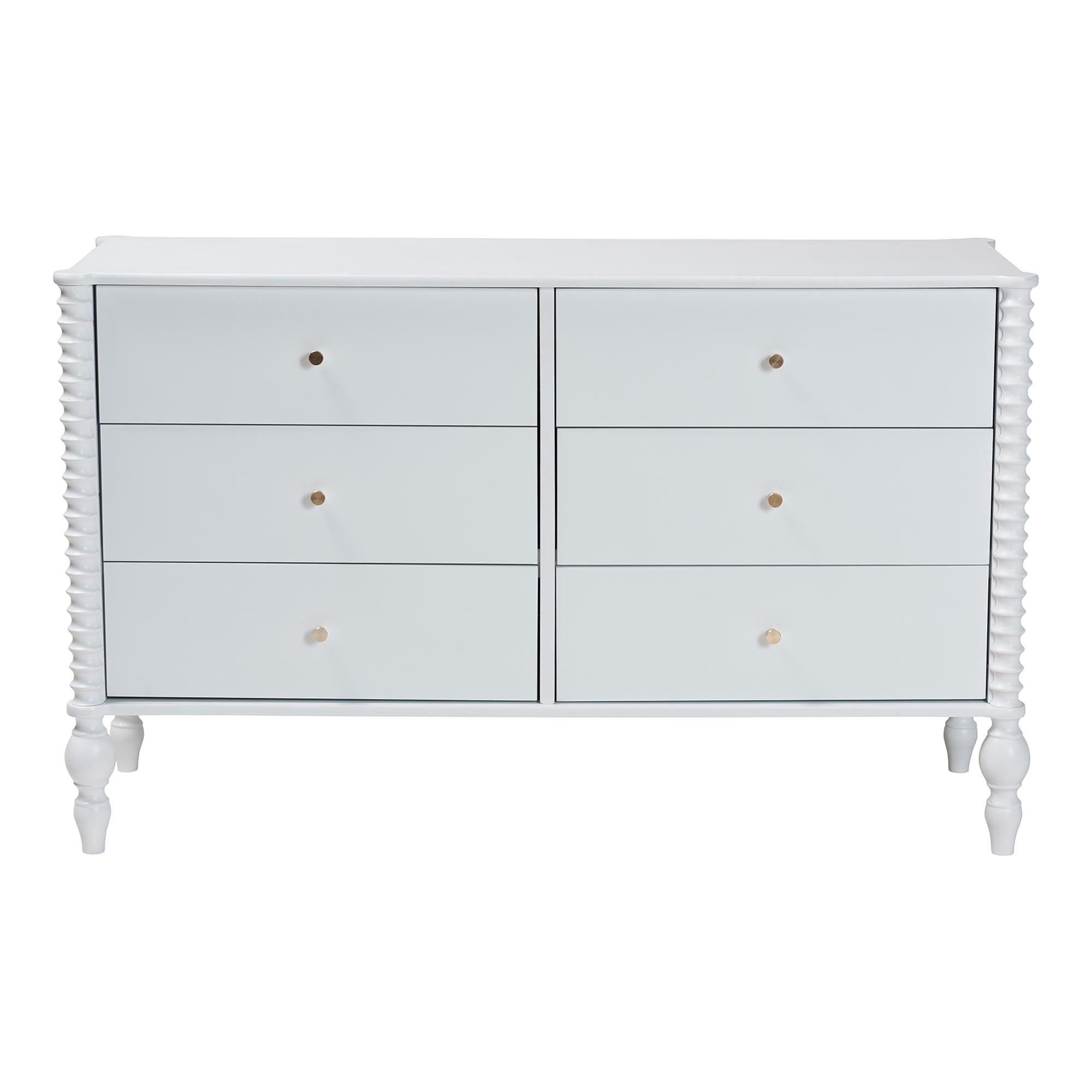 Baxton Studio Callison Farmhouse Dresser, 6-Drawer, White