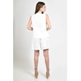 thumbnail image 4 of Conjunto de lino con boton decorativo Roman Fashion /Juvenil, 01575 (Blanco) blanco M, 4 of 6