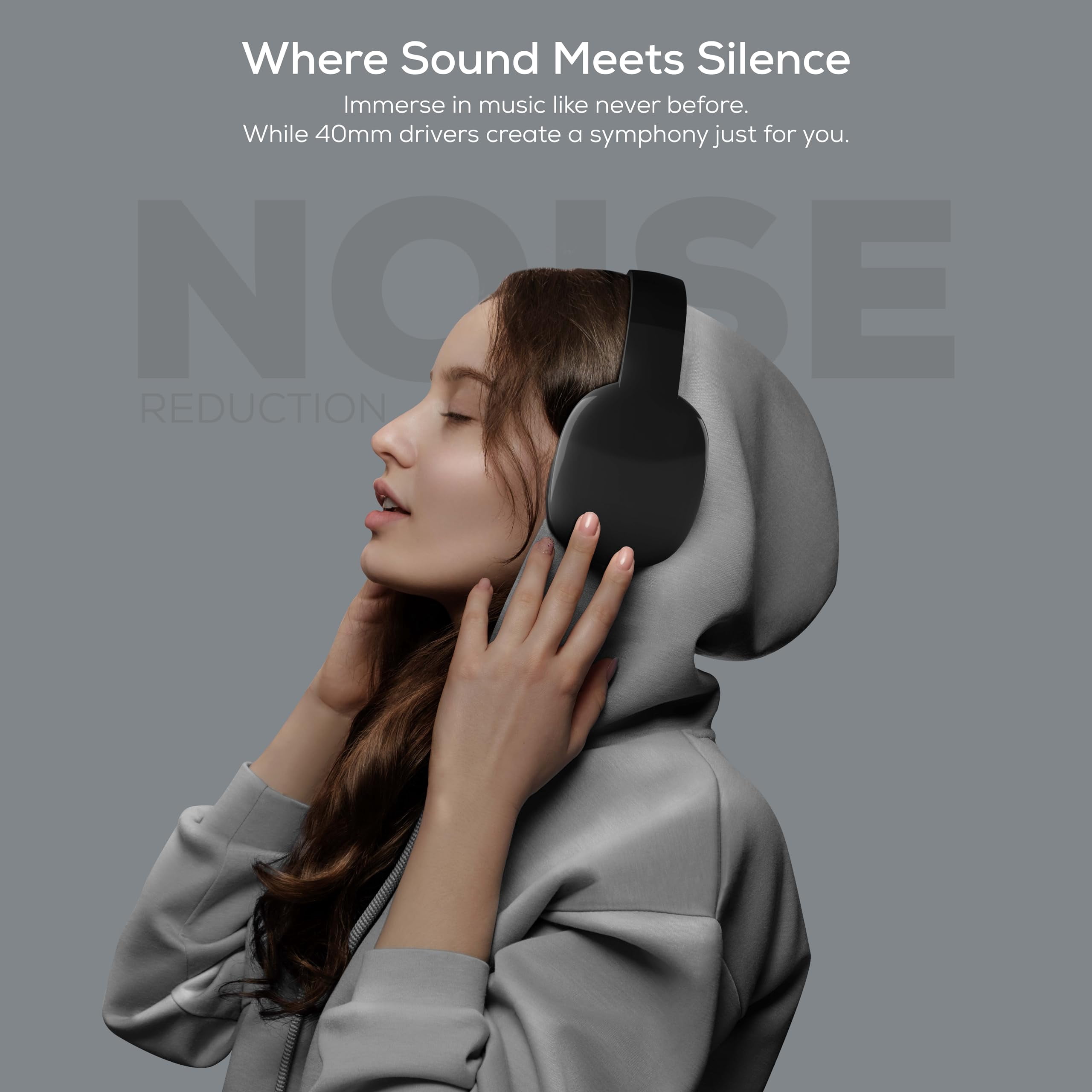 Customizable Wireless Over-Ear Bluetooth Headphones with Microphone - Noise-Canceling Headset for Travel, Home, Work, TV, PC, Gaming, Cellphone (Pink)