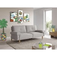 thumbnail image 1 of Sofá Cama Makora Yarvis Gris Claro Lino 3 Posiciones con Soft Foam Reclinable, 1 of 10