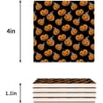thumbnail image 3 of FMSHPON Happy Halloween Pumkin Pattern Set of 6 Coaster for Drinks, Absorbent Ceramic Stone Coasters Cup Mat with Cork Base for Home Kitchen Room Coffee Table Bar Decor, 3 of 4