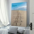 thumbnail image 3 of Footprints in The Sand Christian Footprints Poem Canvas Wall Art Posters Gifts Bedroom Painting Home Decor Hanging Pictures Framed,08x12inch(20x30cm), 3 of 16