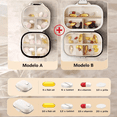 thumbnail image 2 of 2pcs Pastilleros Semanales Organizador Con 7 Compartimentos Xtellar Color Negro, 2 of 3