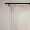 thumbnail image 2 of TWOPAGES Pinch Pleated Polyester Drape Light Filtering Curtain for Bedroom, 1 Panel, 52Wx96L, Natural, 2 of 5