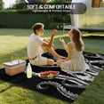 thumbnail image 4 of Black Octopus Coastal Outdoor Rug for Patio/Deck/Porch, Non-Slip Large Area Rug 3 x 5 Ft, Nautical Ocean Modern Abstract Art Indoor Outdoor Rugs Washable Area Rugs, Camping Rug Carpet Runner, 4 of 8