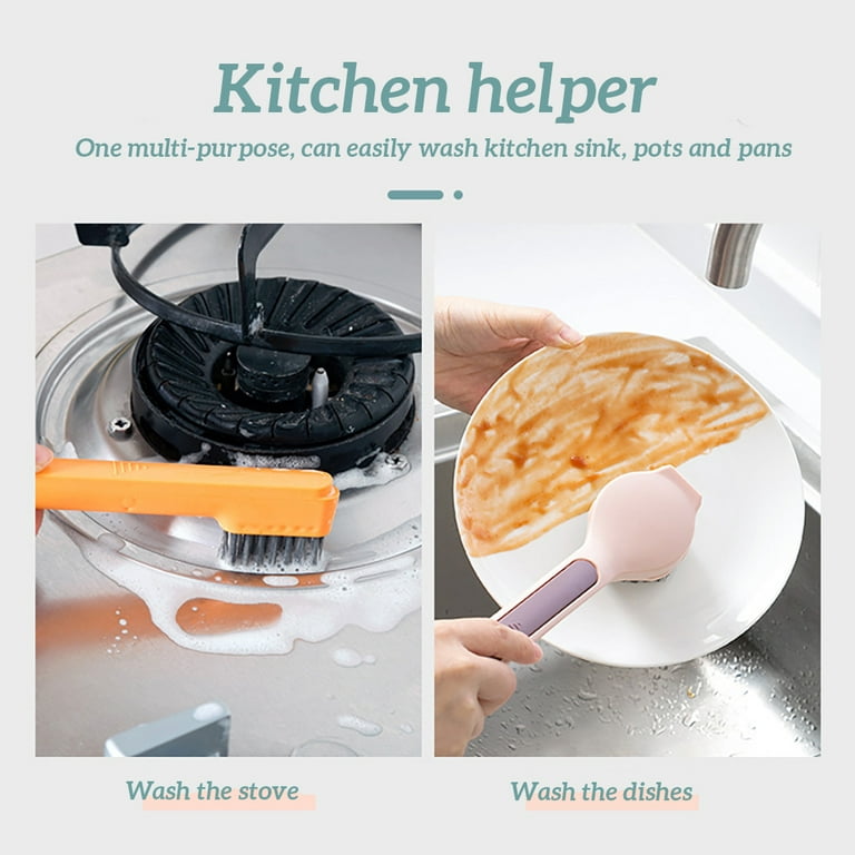 scrubbers for dishes pan scraper tool Kitchen Sink Dishes Dish Scrubber Pan