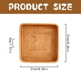 thumbnail image 3 of Hot Sale!npkgvia Tray,Bakeware,Rattan Serving Tray Rectangular Woven Basket Tray Natural Wicker Decorative Serving Baskets for Organizing Tabletop Kitchen Counter,Baking Supplies,Gold, 3 of 7