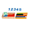 thumbnail image 4 of Juego de contadores y números de matemáticas Montessori para niños, tarjeta cognitiva Montessori, juguete para números, Material de aprendizaje, 4 of 9