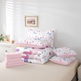 thumbnail image 6 of Erosebridal Cute Unicorn 7-Piece Twin Bedding Sets，Colorful Flowers Cute Floral Bedding Comforter Set For Kids Girls,Reversible Pink, 6 of 7