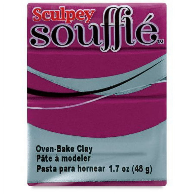  Polyform Sculpey Soufflé Polymer Oven-Bake Clay, Jade Green,  Non Toxic, 1.7 oz. bar, Great for jewelry making, holiday, DIY, mixed media  and more! Premium light-weight oven bake clay.