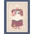 thumbnail image 1 of Chefesses Chef with Food Baskets Kitchen Wallpaper Border Retro Design, Roll 15' x 9'', 1 of 3
