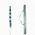 thumbnail image 3 of Caribbean Joe 6ft Beach Umbrella with UV Protection and Matching, Blue and White, 3 of 5