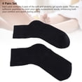 thumbnail image 4 of 4 Pairs Gel Socks Reusable Moisturizing Socks Soft Solid Color Elastic Casual Gel Lining Socks for Sleeping, 4 of 7