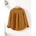 thumbnail image 4 of 6T Little Boys Clothes Little Boys Tops 6-7 Years Boys Long Sleeve Lapel Solid Color Fall Winter Jacket Brown, 4 of 8