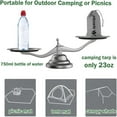 thumbnail image 6 of Tent Footprint, PU 3000 Waterproof Tent Ground Cloth for 2-8 Person Family Camping Ground Sheet Mat with 6 Tent Stakes, 6 of 7