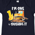 thumbnail image 4 of Inktastic I'm 1 and Crushing It Construction 1st Birthday Boys or Girls Baby Bodysuit, 4 of 5