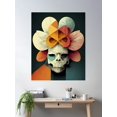 thumbnail image 2 of Skull Bauhaus Vintage Style V 05 Poster Wall Art, Modern Wall Decor For Living Room Bedroom, 8x12 UNFRAMED, 2 of 3