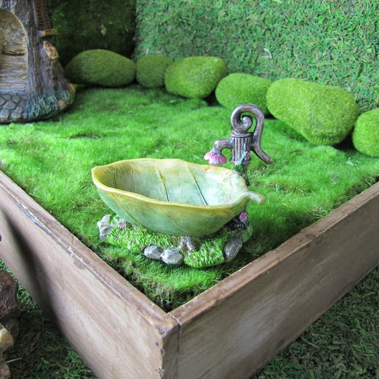 Leaf Bathtub Outdoor Fairy Garden Tub Landscape Decor Accessory Dollhouse Supply Leaf Bathtub Outdoor Fairy Garden Tub Landscape Decor Accessory Dollhouse Supply