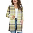 thumbnail image 5 of Favoffer Girls’ Plaid Print Cardigan Open-Front Long Sleeve Coat with Pockets Fall Wear Big Kid 5-14Y, 5 of 7